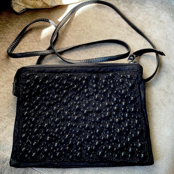Cynthia Vincent Crossbody Leather Bag - Picture 1 of 7